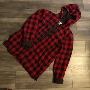 L.L. Bean Women’s Fleece-Lined Flannel Hoodie